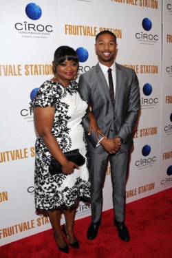 (L-R) Actors Octavia Spencer and Michael B. Jordan arrive at the New York premiere of FRUITVALE STATION, hosted by The Weinstein Company, BET Films and CIROC Vodka on July 8, 2013 in New York City. (L-R) Actors Octavia Spencer and Michael B. Jordan arrive at the New York premiere of FRUITVALE STATION, hosted by The Weinstein Company, BET Films and CIROC Vodka on July 8, 2013 in New York City.