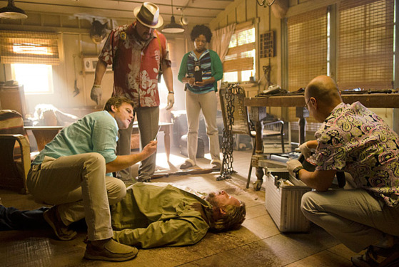 Michael C. Hall as Dexter Morgan, David Zayas as Angel Batista, Dana L. Wilson as Detective Angie Miller and C.S. Lee as Vince Masuka in Dexter (Season 8, episode 3) - Photo: Randy Tepper/Showtime - Photo ID: Dexter_803_0533 Michael C. Hall as Dexter Morgan, David Zayas as Angel Batista, Dana L. Wilson as Detective Angie Miller and C.S. Lee as Vince Masuka in Dexter (Season 8, episode 3) - Photo: Randy Tepper/Showtime - Photo ID: Dexter_803_0533