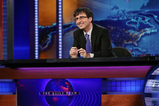 John Oliver takes over as summer guest host of "The Daily Show with Jon Stewart" on June 10, 2013 in New York City. John Oliver takes over as summer guest host of "The Daily Show with Jon Stewart" on June 10, 2013 in New York City.