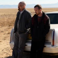 Walter White (Bryan Cranston) and Jesse Pinkman (Aaron Paul) - Breaking Bad _ Season 5, Episode 11 - Photo Credit: Ursula Coyote/AMC Walter White (Bryan Cranston) and Jesse Pinkman (Aaron Paul) - Breaking Bad _ Season 5, Episode 11 - Photo Credit: Ursula Coyote/AMC
