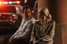 THE BRIDGE - "Vendetta" - Episode 8 (Airs, Wednesday, August 28, 10:00 pm e/p) Pictured: (L-R) Demian Bichir as Marco Ruiz, Diane Kruger as Sonya Cross. CR: Byron Cohen/FX Network