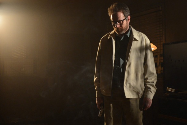 Walter White (Bryan Cranston) - Breaking Bad _ Season 5, Episode 16 - Photo Credit: Ursula Coyote/AMC Walter White (Bryan Cranston) - Breaking Bad _ Season 5, Episode 16 - Photo Credit: Ursula Coyote/AMC
