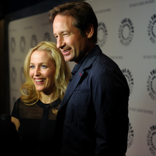 (L-R) Gillian Anderson and David Duchovny attend The Truth Is Here: David Duchovny And Gillian Anderson On "The X-Files" at The Paley Center for Media on October 12, 2013 in New York City.