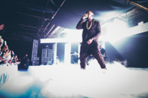 Kayne West performs