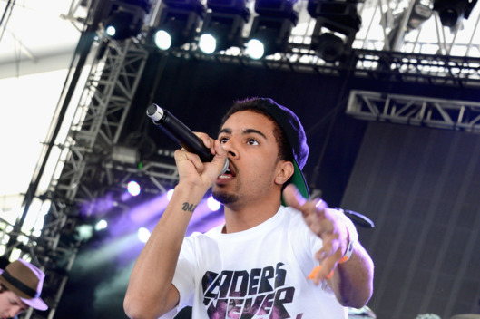 Singer Vic Mensa of Kids These Days performs onstage during during day 2 of the 2013 Coachella Valley Music & Arts Festival at the Empire Polo Club on April 13, 2013 in Indio, California.