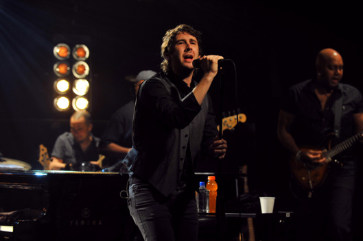 Recording artist Josh Groban performs for iHeartRadio live at iHeartRadio Theater on February 11, 2013 in New York City.
