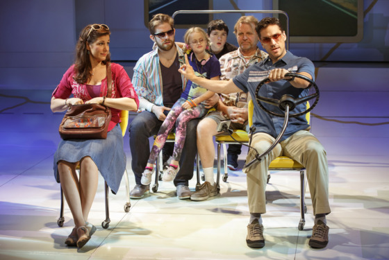 Little Miss Sunshine
Second Stage Theatre
Cast List:
Stephanie J. Block
Alivia Clark
Victoria Dennis
Will Erat
Josh Lamon
Miranda McKeon
Hannah Nordberg
Rory O'Malley
David Rasche
Logan Rowland
Dee Roscioli
Jennifer Sanchez
Leonay Shepherd
Jackson Tanner
Will Swenson
Wesley Taylor
Production Credits:
Directed by James Lapine
Choreography by Michele Lynch
Other Credits:
Lyrics by: William Finn
Music by: William Finn
Book by: James Lapine Little Miss Sunshine
Second Stage Theatre
Cast List:
Stephanie J. Block
Alivia Clark
Victoria Dennis
Will Erat
Josh Lamon
Miranda McKeon
Hannah Nordberg
Rory O'Malley
David Rasche
Logan Rowland
Dee Roscioli
Jennifer Sanchez
Leonay Shepherd
Jackson Tanner
Will Swenson
Wesley Taylor
Production Credits:
Directed by James Lapine
Choreography by Michele Lynch
Other Credits:
Lyrics by: William Finn
Music by: William Finn
Book by: James Lapine