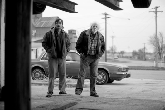 Will Forte is David Grant and Bruce Dern is Woody Grant in NEBRASKA