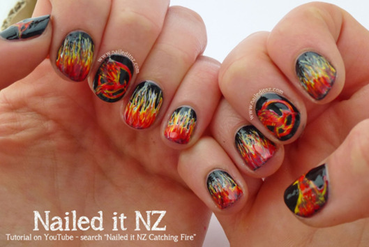 The Best Hunger Games Catching Fire Nail Art Vulture
