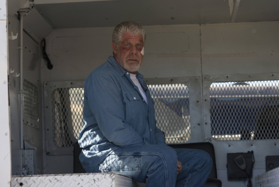SONS OF ANARCHY Aon Rud Persanta -- Episode 611 -- Airs Tuesday, November 19, 10:00 pm e/p) -- Pictured: Ron Perlman as Clay Morrow -- CR: Prashant Gupta/FX SONS OF ANARCHY Aon Rud Persanta -- Episode 611 -- Airs Tuesday, November 19, 10:00 pm e/p) -- Pictured: Ron Perlman as Clay Morrow -- CR: Prashant Gupta/FX