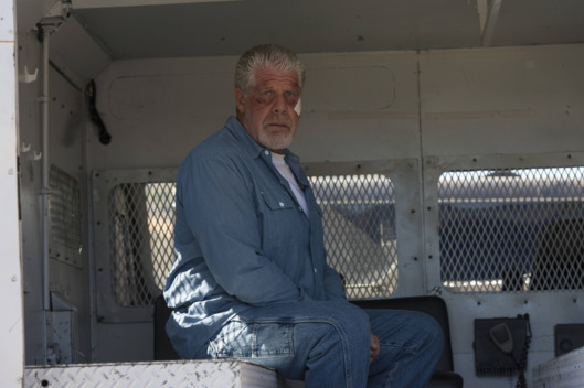 SONS OF ANARCHY Aon Rud Persanta -- Episode 611 -- Airs Tuesday, November 19, 10:00 pm e/p) -- Pictured: Ron Perlman as Clay Morrow -- CR: Prashant Gupta/FX