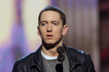 Eminem accepts an award onstage during The 53rd Annual GRAMMY Awards held at Staples Center on February 13, 2011 in Los Angeles, California.