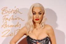 LONDON, ENGLAND - DECEMBER 02: Rita Ora poses in the winners room at the British Fashion Awards 2013 at London Coliseum on December 2, 2013 in London, England. (Photo by Stuart C. Wilson/Getty Images)