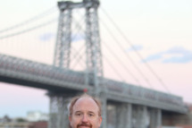 NEW YORK, NY - OCTOBER 29: Louis C.K. films "Louie" by the Williamsburg Bridge on October 29, 2013 in New York City. (Photo by Steve Sands/Getty Images)