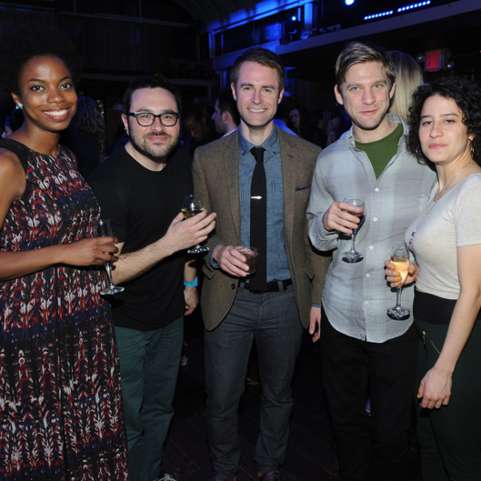 NEW YORK, NY - APRIL 24: (L-R) Sasheer Zamata, Eliot Glazer, Michael Torpey, David Rooklin, and Ilana Glazer attend "Inside Amy Schumer" Premiere Screening Party at Hudson Terrace on April 24, 2013 in New York City. (Photo by Brad Barket/Getty Images for Comedy Central)