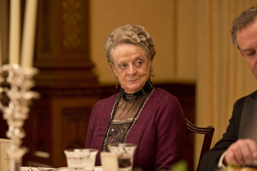 Part One
Sunday, January 5, 2014
9 – 11pm ET on MASTERPIECE on PBS
Six months after Matthew’s death, family and servants try to cure Mary and Isobel of their deep
depression. Meanwhile, O’Brien causes a final crisis.
Shown: Maggie Smith as Violet, the Dowager Countess
? Nick Briggs/Carnival Film & Television Limited 2013 for MASTERPIECE
This image may be used only in the direct promotion of MASTERPIECE CLASSIC. No other rights are granted. All rights are reserved. Editorial use only. USE ON THIRD PARTY SITES SUCH AS FACEBOOK AND TWITTER IS NOT ALLOWED.