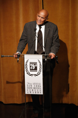 NEW YORK, NY - JANUARY 06: Actor Harry Belafonte attends the 2013 New York Film Critics Circle awards at The Edison Ballroom on January 6, 2014 in New York City. (Photo by Cindy Ord/Getty Images) NEW YORK, NY - JANUARY 06: Actor Harry Belafonte attends the 2013 New York Film Critics Circle awards at The Edison Ballroom on January 6, 2014 in New York City. (Photo by Cindy Ord/Getty Images)
