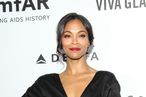 LOS ANGELES, CA - DECEMBER 12:  Actress Zoe Saldana attends the 2013 amfAR Inspiration Gala Los Angeles at Milk Studios on December 12, 2013 in Los Angeles, California.  (Photo by Mike Windle/Getty Images)