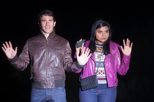 THE MINDY PROJECT: Mindy (Mindy Kaling, R) and Danny (Chris Messina, L) run into trouble, in the "The Desert" episode of THE MINDY PROJECT airing Tuesday, Jan. 21 (9:30-10:00 PM ET/PT) on FOX. ©2013 Fox Broadcasting Co.
