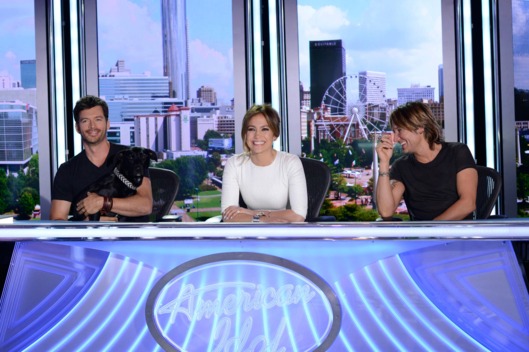 AMERICAN IDOL XIII: Atlanta Auditions: L-R: Judges Harry Connick Jr., "Bubby," Jennifer Lopez and Keith Urban on AMERICAN IDOL XIII airing Thursday, Jan. 23 (8:00-9:00 PM ET/PT) on FOX.