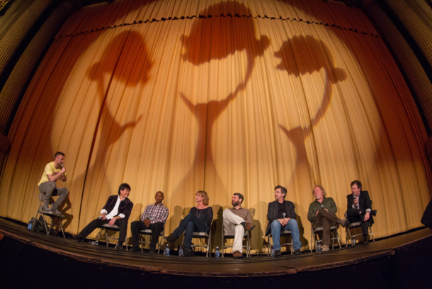 Brian Tochi, Larry Scott, Julia Montgomery, Andrew Cassese, Robert Carradine, Timothy Busfield and Curtis Armstrong are joined by Nerdist creator Chris Hardwick in celebration of the 30th anniversary of the "Revenge of the Nerds" film during the 13th annual SF Sketchfest at the Castro Theatre on Saturday February 8, 2014. This year's SF Sketchfest is held in 22 venues in San Francisco from January 23 - February 9, 2014. (© 2014 Photo by Jakub Mosur) Brian Tochi, Larry Scott, Julia Montgomery, Andrew Cassese, Robert Carradine, Timothy Busfield and Curtis Armstrong are joined by Nerdist creator Chris Hardwick in celebration of the 30th anniversary of the "Revenge of the Nerds" film during the 13th annual SF Sketchfest at the Castro Theatre on Saturday February 8, 2014. This year's SF Sketchfest is held in 22 venues in San Francisco from January 23 - February 9, 2014. (© 2014 Photo by Jakub Mosur)