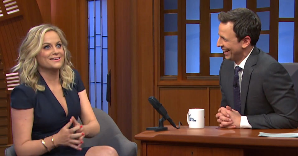 Amy Poehler Kicks Off Seth Meyers’s Late Night -- Vulture