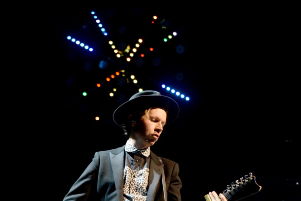 Musician Beck performs onstage during day 1 of the Life Is Beautiful Festival on October 26, 2013 in Las Vegas, Nevada. Musician Beck performs onstage during day 1 of the Life Is Beautiful Festival on October 26, 2013 in Las Vegas, Nevada.