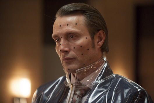 HANNIBAL -- "Buffet Froid" Episode 110 -- Pictured: Mads Mikkelsen as Dr. Hannibal Lecter -- (Photo by: Brooke Palmer/NBC)