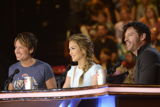 L-R: Keith Urban, Jennifer Lopez and Harry Connick, Jr. on AMERICAN IDOL XIII airing Wednesday, March 19. L-R: Keith Urban, Jennifer Lopez and Harry Connick, Jr. on AMERICAN IDOL XIII airing Wednesday, March 19.