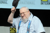 Writer George R.R. Martin speaks onstage during the "Game Of Thrones" panel during Comic-Con International 2013 at San Diego Convention Center on July 19, 2013 in San Diego, California.