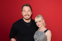 Actors Anna Faris and Chris Pratt attend the premiere of "The LEGO Movie" at Regency Village Theatre on February 1, 2014 in Westwood, California.