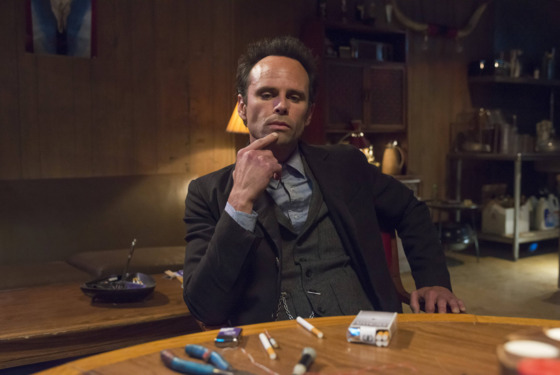 JUSTIFIED -- "The Toll" -- Episode 511 (Airs Tuesday, March 25, 10:00 pm e/p -- Pictured: Walton Goggins as Boyd Crowder -- CR: Prashant Gupta/FX JUSTIFIED -- "The Toll" -- Episode 511 (Airs Tuesday, March 25, 10:00 pm e/p -- Pictured: Walton Goggins as Boyd Crowder -- CR: Prashant Gupta/FX
