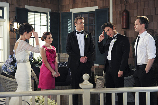 "Last Forever Parts One and Two" ????Ted finally finishes telling his kids the story of how he met their mother, on the special one-hour series finale of HOW I MET YOUR MOTHER, Monday, March 31 (8:00-9:00 PM, ET/PT) on the CBS Television Network. Pictured: Josh Radnor as Ted, Cobie Smulders as Robin, Jason Segel as Marshall, Alyson Hannigan as Lily, and Neil Patrick Harris as Barney. Photo: Ron P. Jaffe/Fox ??? 2014 Fox Television. All rights reserved