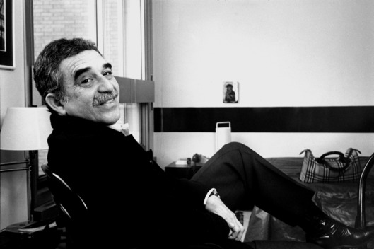 At home in Paris.
Received Nobel prize in literature in 1982.