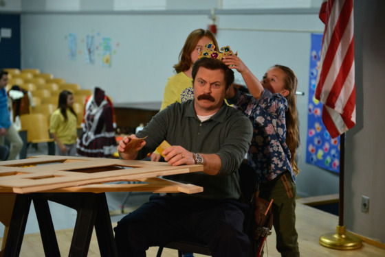 PARKS AND RECREATION -- "One In 8,000" Episode 620 -- Pictured: Nick Offerman as Ron Swanson -- (Photo by: Colleen Hayes/NBC) PARKS AND RECREATION -- "One In 8,000" Episode 620 -- Pictured: Nick Offerman as Ron Swanson -- (Photo by: Colleen Hayes/NBC)