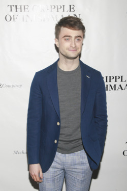 Daniel Radcliffe==Opening Night Curtain Call and After Party for "The Cripple of Inishmaan"==The Edison Ballroom, NYC.==April 20, 2014==©Patrick Mcmullan==photo-Sylvain Gaboury/PatrickMcmullan.com==== Daniel Radcliffe==Opening Night Curtain Call and After Party for "The Cripple of Inishmaan"==The Edison Ballroom, NYC.==April 20, 2014==©Patrick Mcmullan==photo-Sylvain Gaboury/PatrickMcmullan.com====