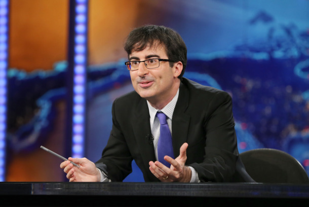 NEW YORK, NY - JUNE 10: John Oliver takes over as summer guest host of "The Daily Show with Jon Stewart" on June 10, 2013 in New York City. (Photo by Neilson Barnard/Getty Images for Comedy Central) NEW YORK, NY - JUNE 10: John Oliver takes over as summer guest host of "The Daily Show with Jon Stewart" on June 10, 2013 in New York City. (Photo by Neilson Barnard/Getty Images for Comedy Central)