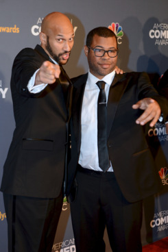 NEW YORK, UNITED STATES - APRIL 27: Comedian Keegan-Michael Key (L) and Jordan Peele attend 2014 American Comedy Awards at Hammerstein Ballroom in New York, United States on 26 April, 2014. (Photo by Cem Ozdel/Anadolu Agency/Getty Images)