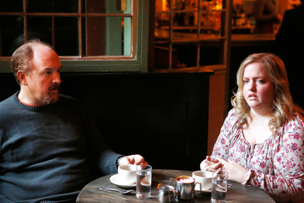 LOUIE - Pictured: Louis C.K. as Louie, Sarah Baker as Vanessa. CR: Craig Blankenhorn/FX LOUIE - Pictured: Louis C.K. as Louie, Sarah Baker as Vanessa. CR: Craig Blankenhorn/FX