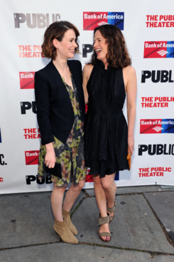Sarah Paulson and Elizabeth Reaser attend The Public Theater's opening night of "Much Ado About Nothing" at Delacorte Theater on June 16, 2014 in New York City.
