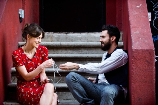(L-R) KEIRA KNIGHTLEY and ADAM LEVINE star in CAN A SONG SAVE YOUR LIFE?
