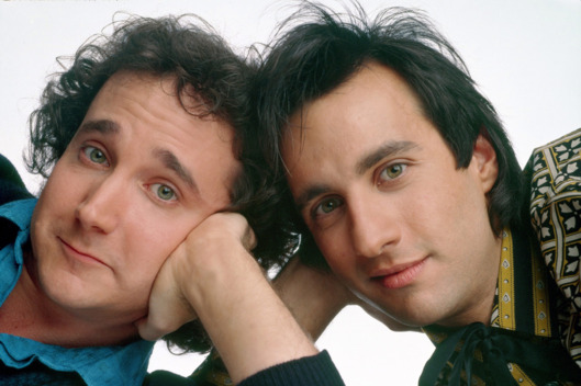 PERFECT STRANGERS - gallery - Season Two - 9/17/86Mark Linn-Baker (Larry), Bronson Pinchot (Balki)(AMERICAN BROADCASTING COMPANIES, INC.)