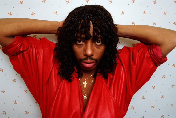 WEST HOLLYWOOD, CA - 1987: "Super Freak" funk and soul singer Rick James poses during a 1987 West Hollywood, California photo session. Plagued with a history of drug and alcohol abuse, James died of apparent natural causes in 2004. (Photo by George Rose/Getty Images) WEST HOLLYWOOD, CA - 1987: "Super Freak" funk and soul singer Rick James poses during a 1987 West Hollywood, California photo session. Plagued with a history of drug and alcohol abuse, James died of apparent natural causes in 2004. (Photo by George Rose/Getty Images)