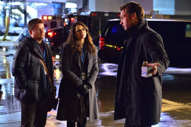 THE STRAIN -- Pictured: (L-R) Sean Astin as Jim Kent, Mia Maestro as Nora Martinez, Cory Stoll as Ephraim Goodweather. CR. Michael Gibson/FX THE STRAIN -- Pictured: (L-R) Sean Astin as Jim Kent, Mia Maestro as Nora Martinez, Cory Stoll as Ephraim Goodweather. CR. Michael Gibson/FX