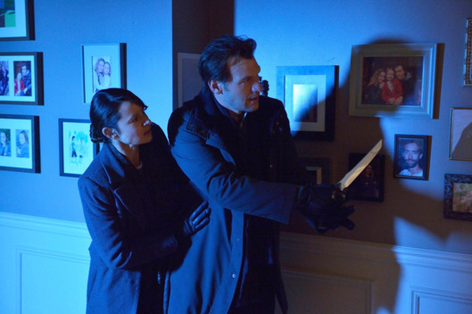 THE STRAIN "It's Not For Everyone" -- Episode 4 (Airs Sunday, August 3, 10:00 pm e/p) -- Pictured: (L-R) Mia Maestro as Nora Martinez, Corey Stoll as Ephraim Goodweather -- CR: Michael Gibson/FX