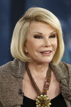 TODAY -- Pictured: Joan Rivers appears on NBC News' "Today" show -- (Photo by: Peter Kramer/NBC/NBC NewsWire) TODAY -- Pictured: Joan Rivers appears on NBC News' "Today" show -- (Photo by: Peter Kramer/NBC/NBC NewsWire)