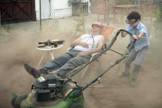 (L-R) BILL MURRAY and JAEDEN LIEBERHER star in ST. VINCENT