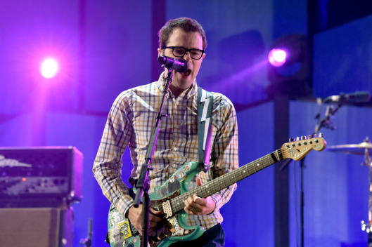 LAS VEGAS, NV - SEPTEMBER 20: Recording artist Rivers Cuomo of the music group Weezer performs onstage during the 2014 iHeartRadio Music Festival at the MGM Grand Garden Arena on September 20, 2014 in Las Vegas, Nevada. (Photo by Kevin Winter/Getty Images for iHeartMedia)