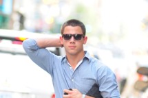 NEW YORK, NY - JULY 08: Nick Jonas sighting on July 8, 2012 in New York City. (Photo by Alo Ceballos/FilmMagic)