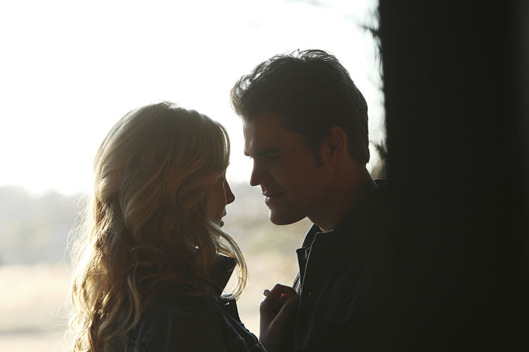 The Vampire Diaries -- "Stay" Pictured (L-R): Candice Accola as Caroline and Paul Wesley as Stefan.